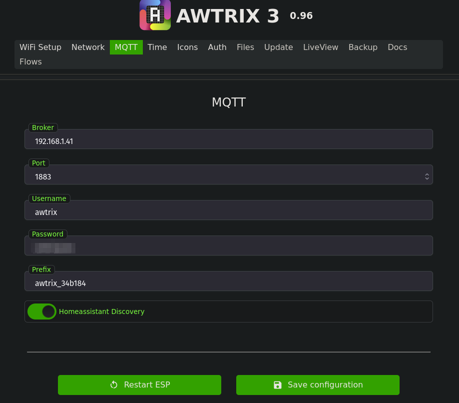 Configure MQTT