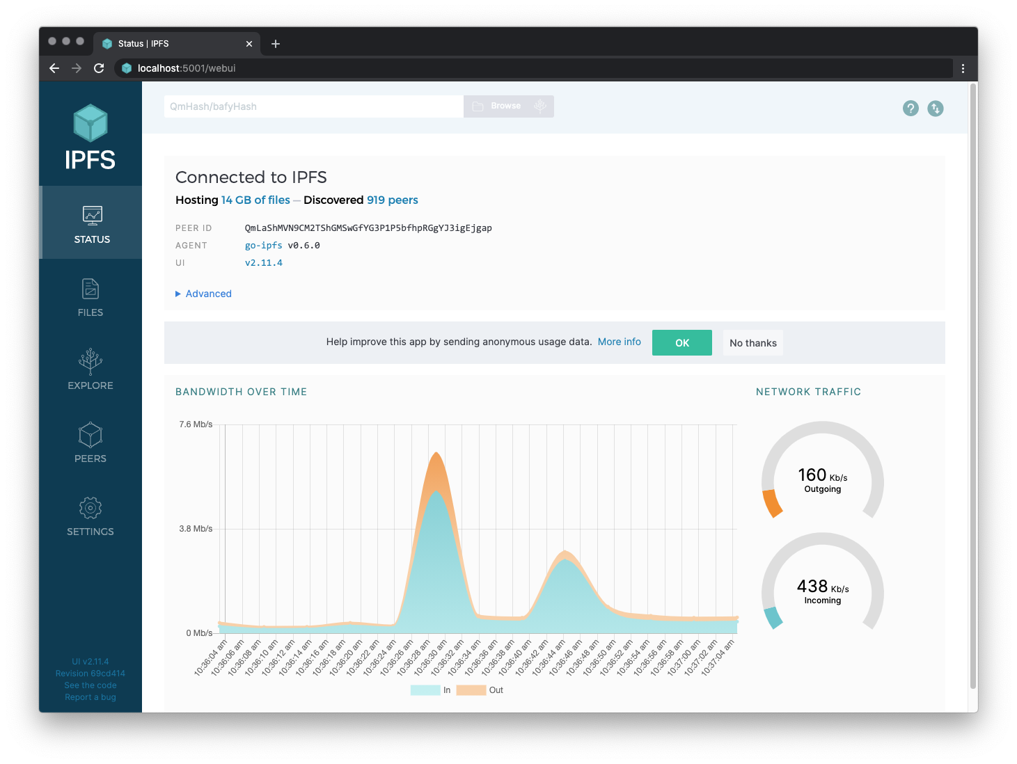 Kubo Web Interface